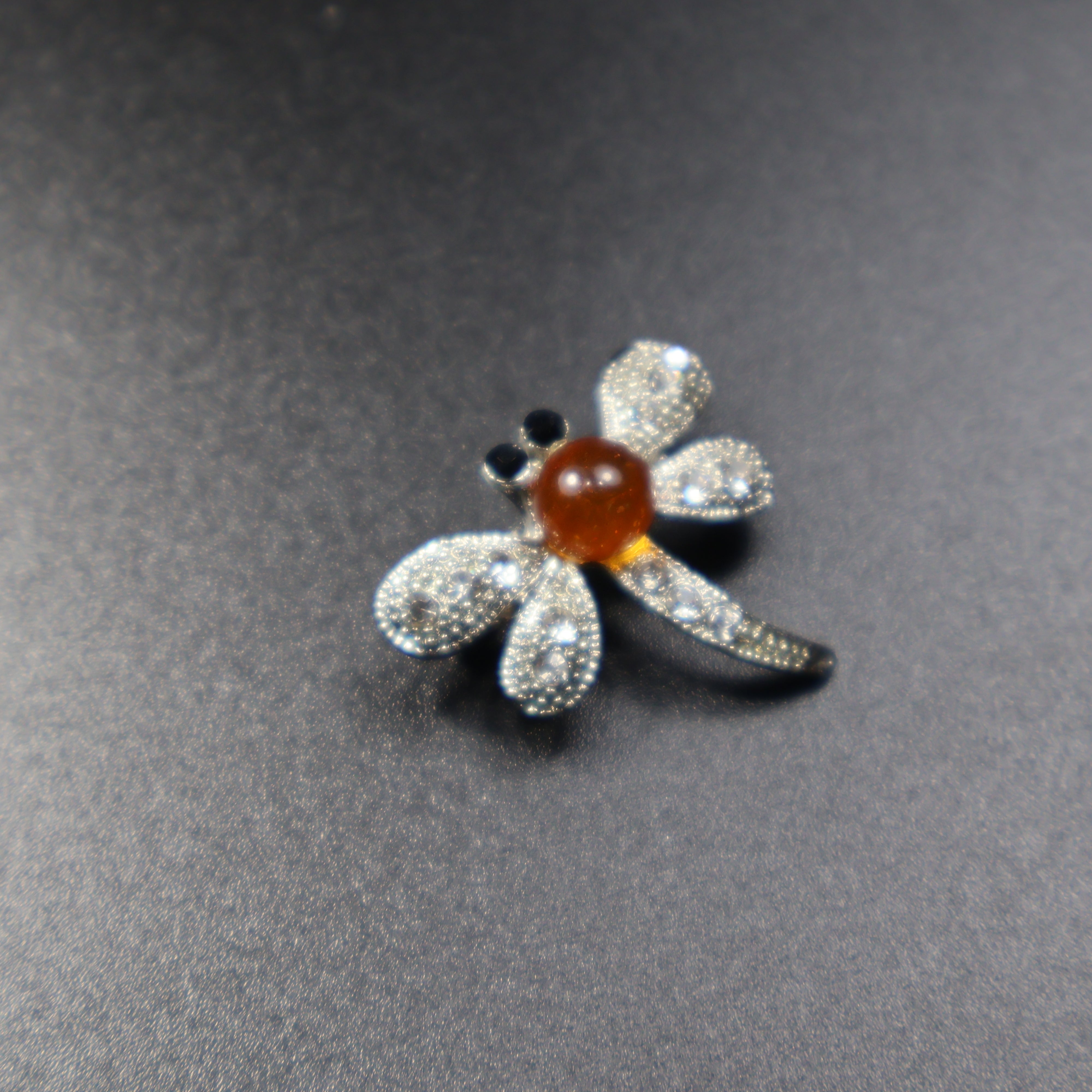 Made in USA Natural Baltic Amber Dragonfly Brooch KIZIMA®