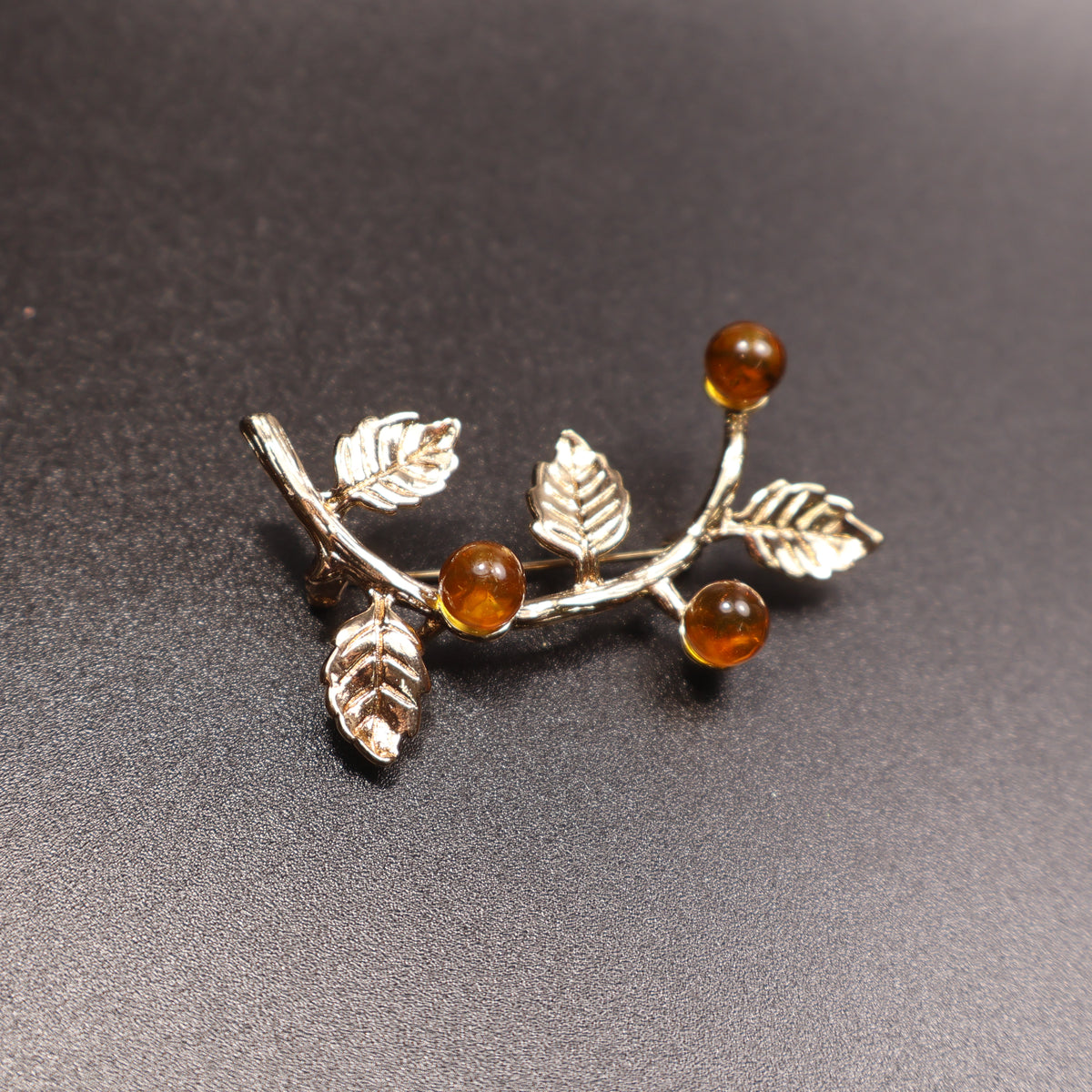 Made in USA Genuine Natural Baltic Amber Brooch Gift KIZIMA®