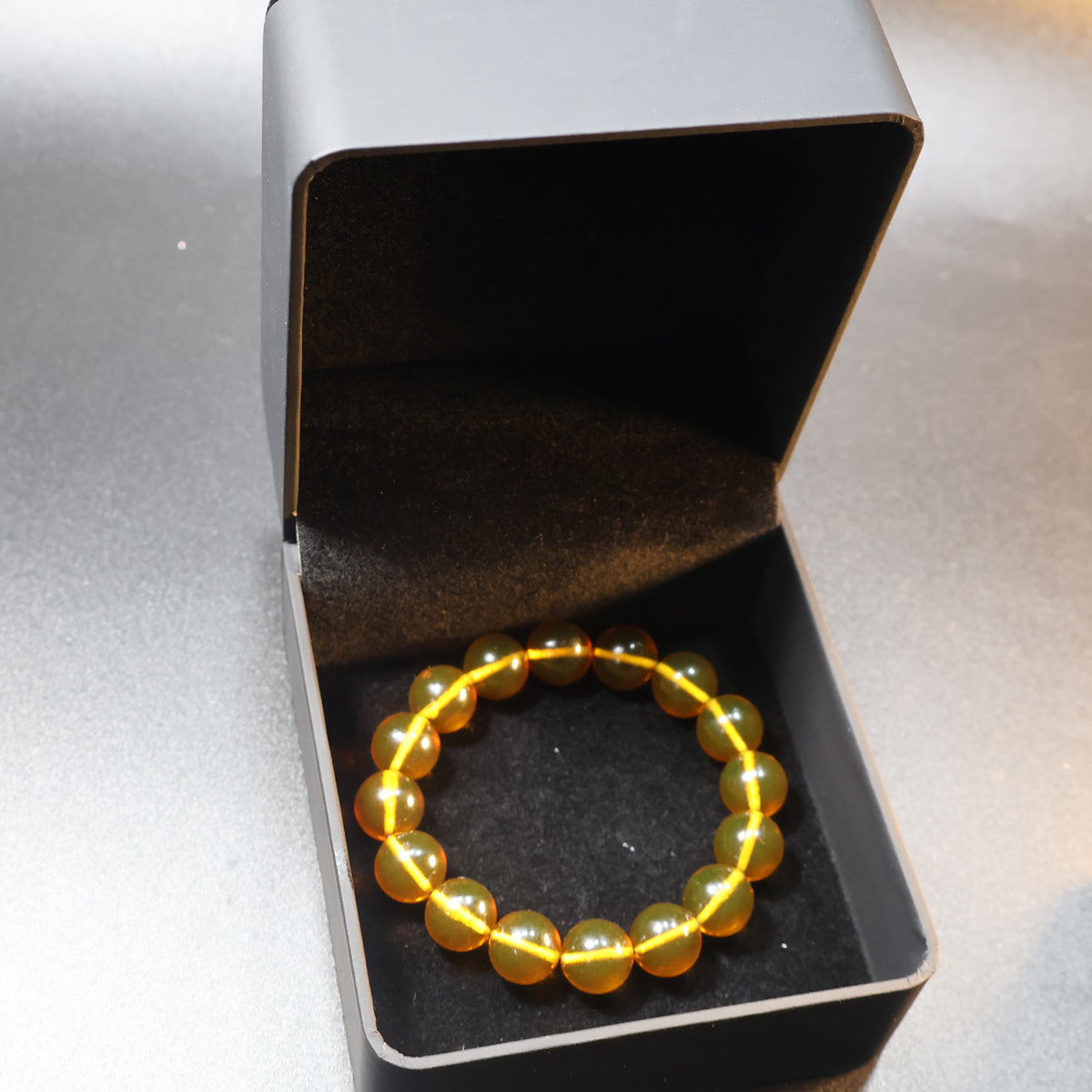 Made in USA Baltic Amber Stretch Bead Bracelet, Gift for Her — KIZIMA®