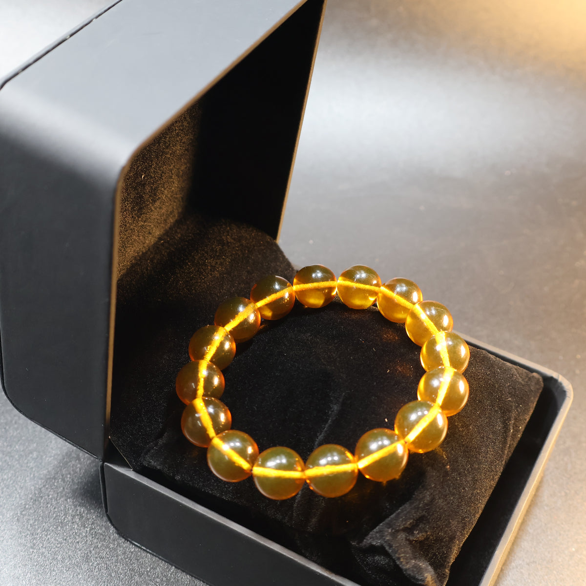 Made in USA Baltic Amber Stretch Bead Bracelet, Gift for Her — KIZIMA®