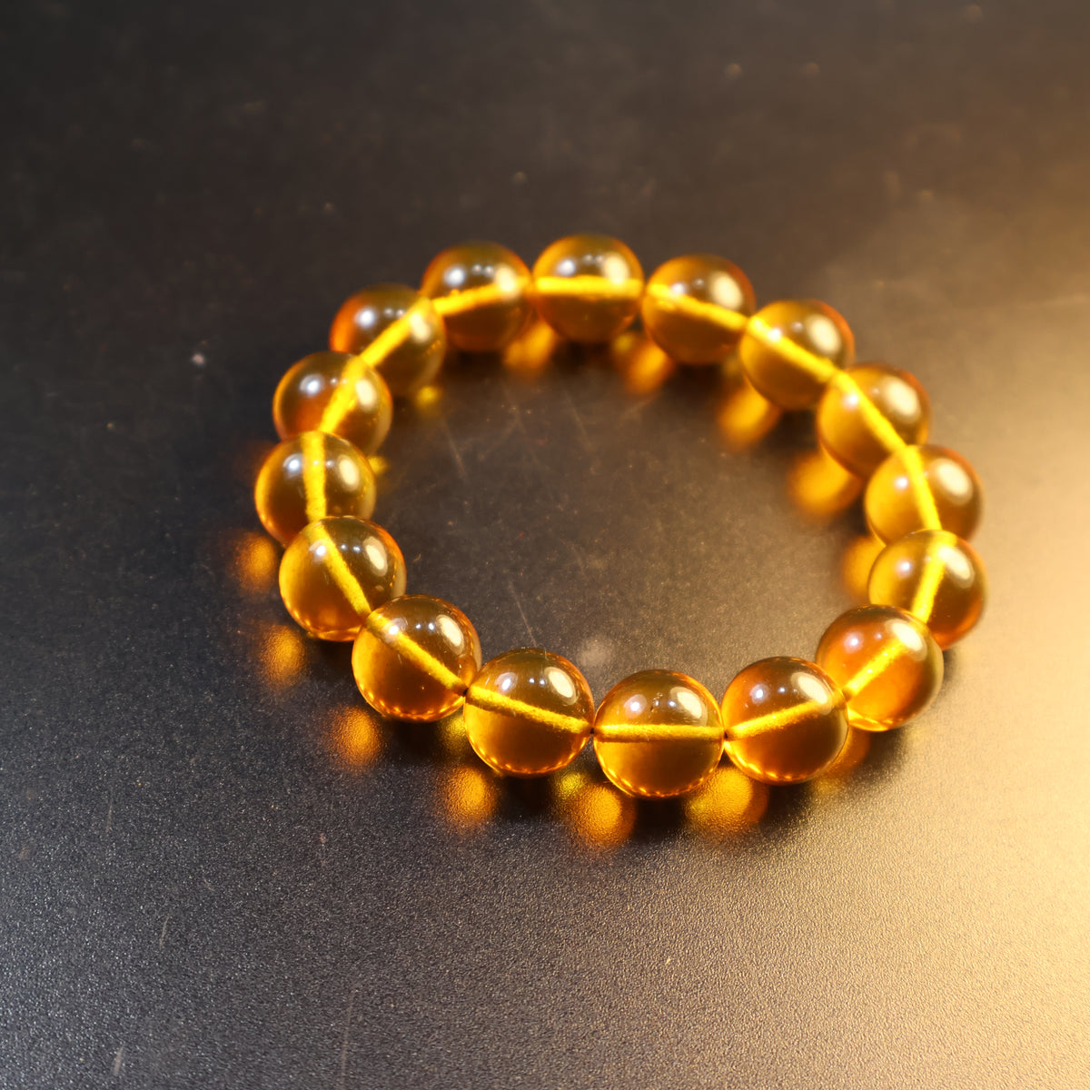 Made in USA Baltic Amber Stretch Bead Bracelet, Gift for Her — KIZIMA®