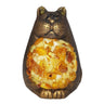 Baltic amber cat figurine home decor, handmade by KIZIMA New York