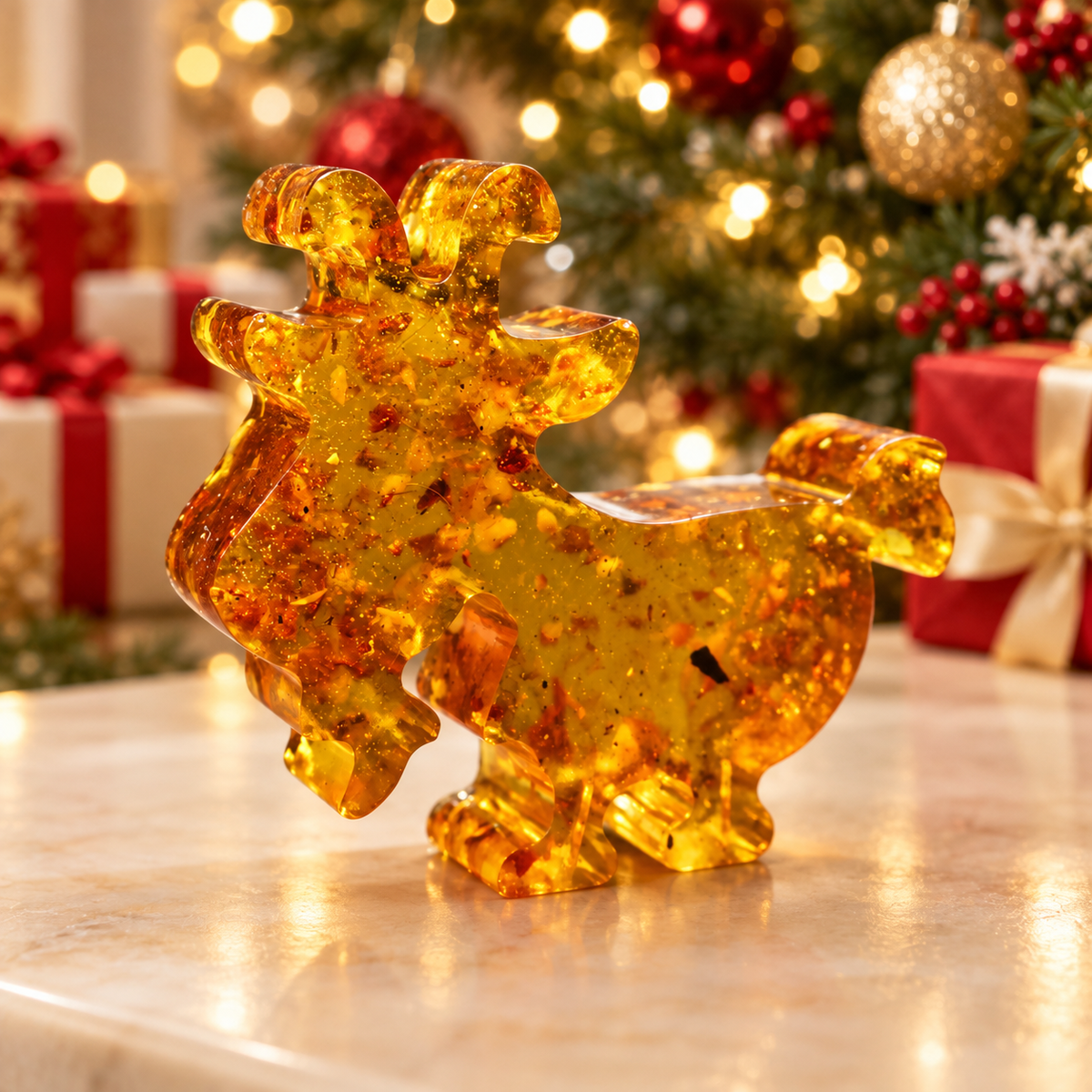 KIZIMA 49GOAT1Q68-9-1-8 in a Christmas holiday setting