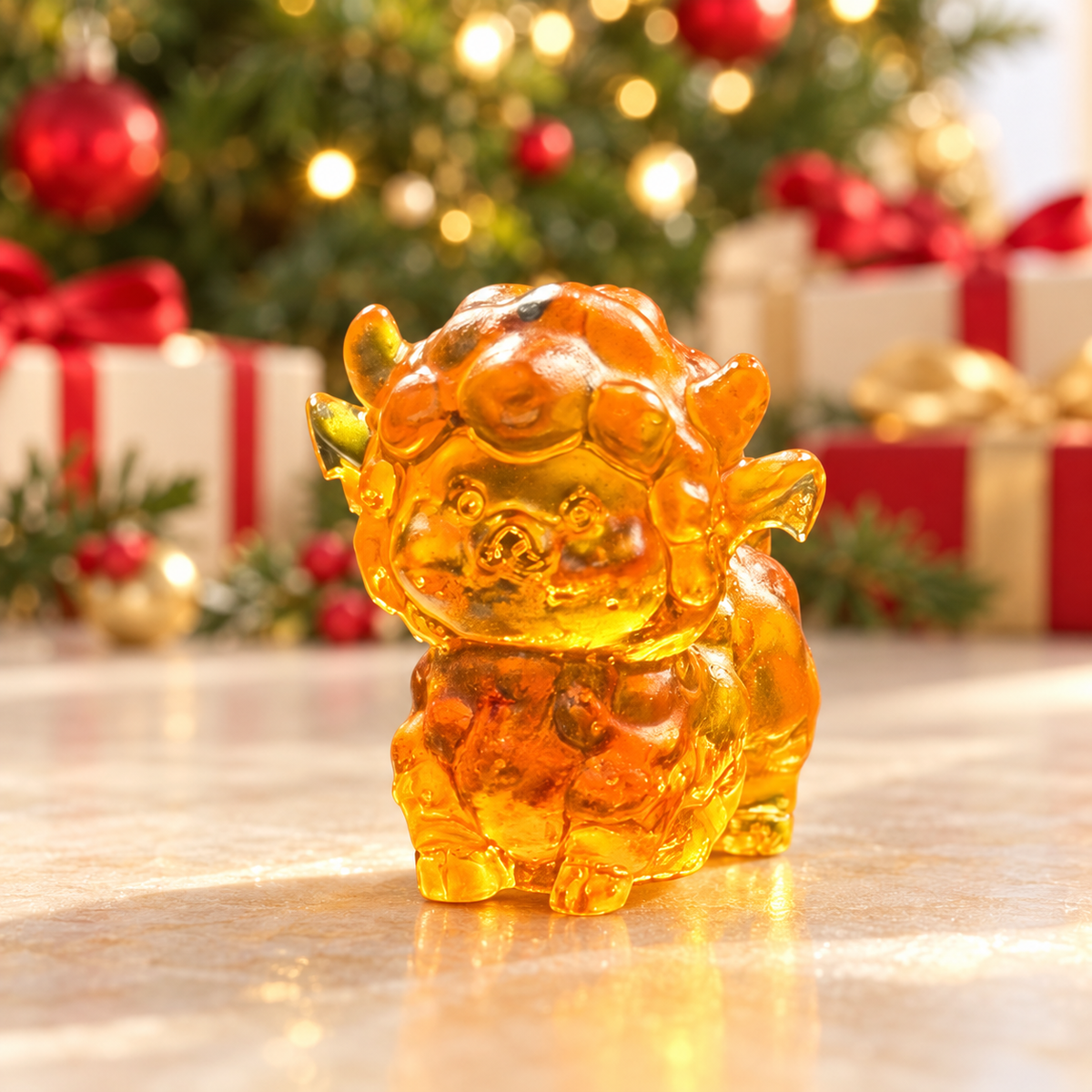 KIZIMA 49SHEEP5Q13-3-3-2 in a Christmas holiday setting