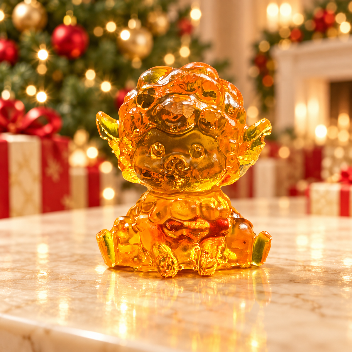 KIZIMA 49SHEEP7Q11-3-3-2 in a Christmas holiday setting