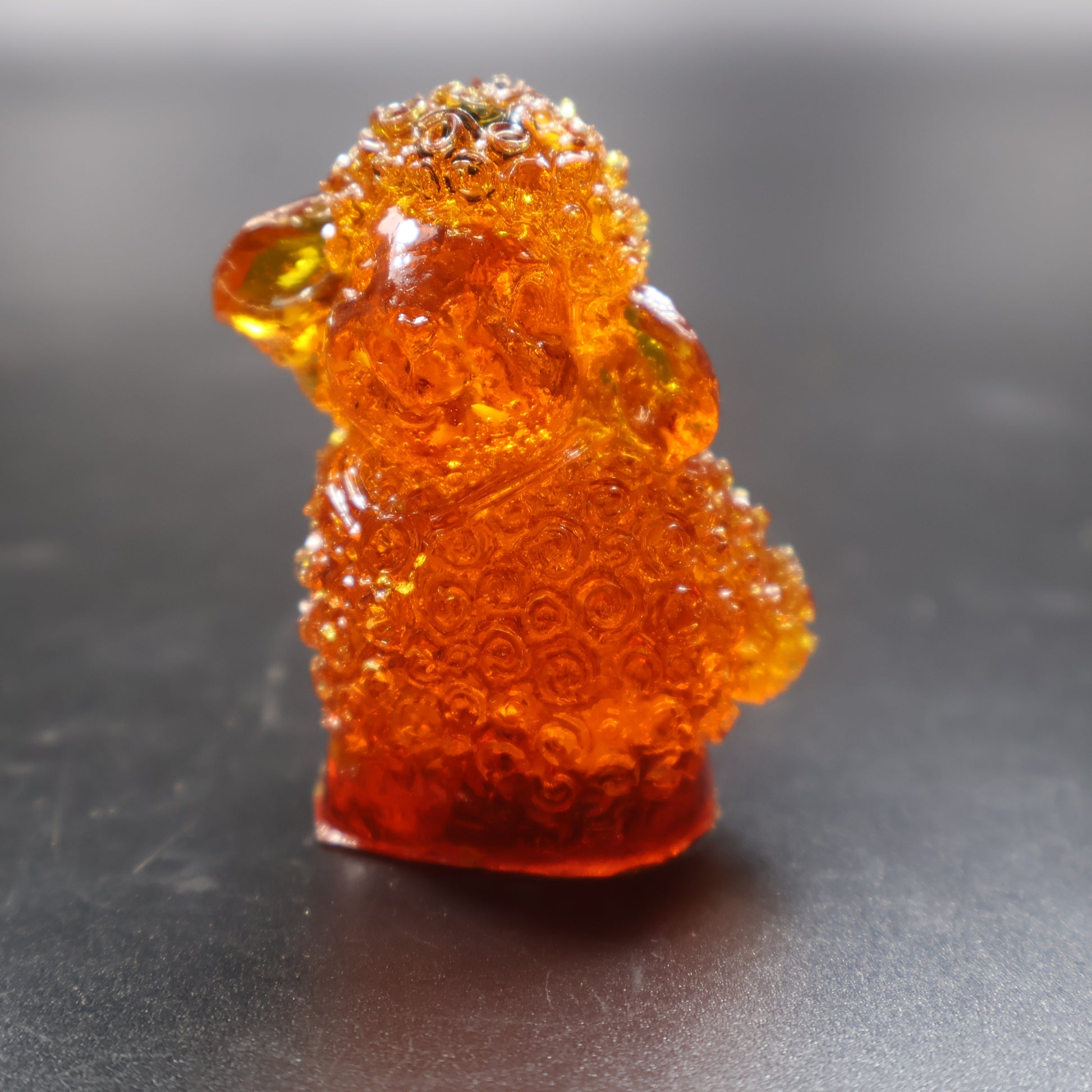 Baltic amber standing lamb figurine Christmas nativity scene decor KIZIMA