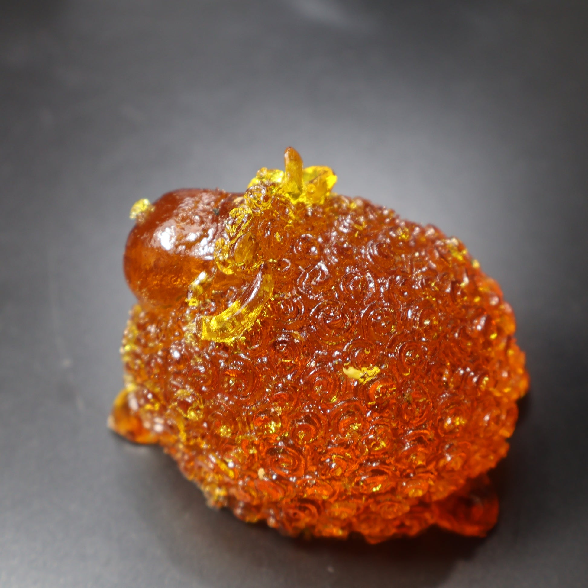 Baltic amber ram figurine Christmas nativity decor KIZIMA back view