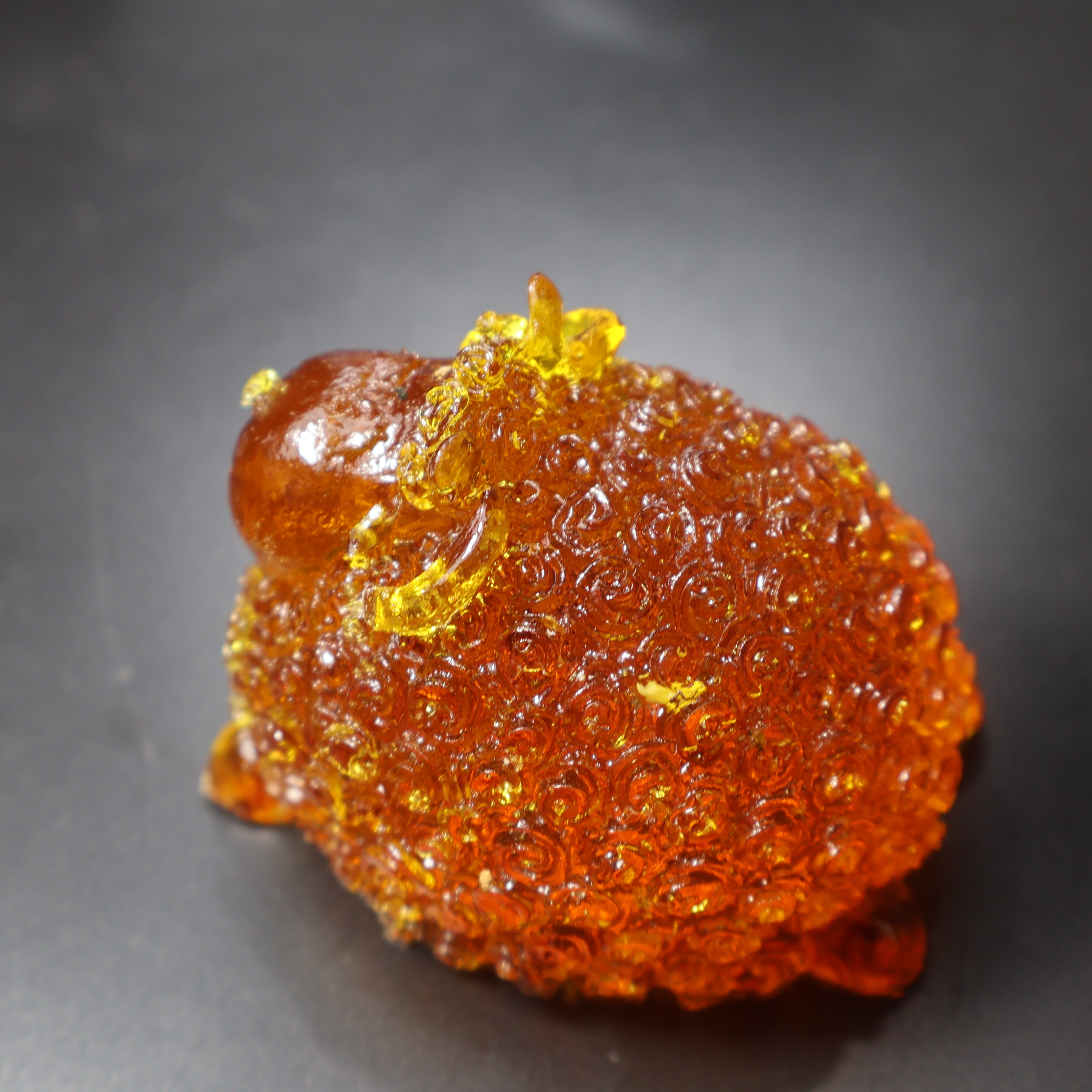 Baltic amber ram figurine Christmas nativity decor KIZIMA back view