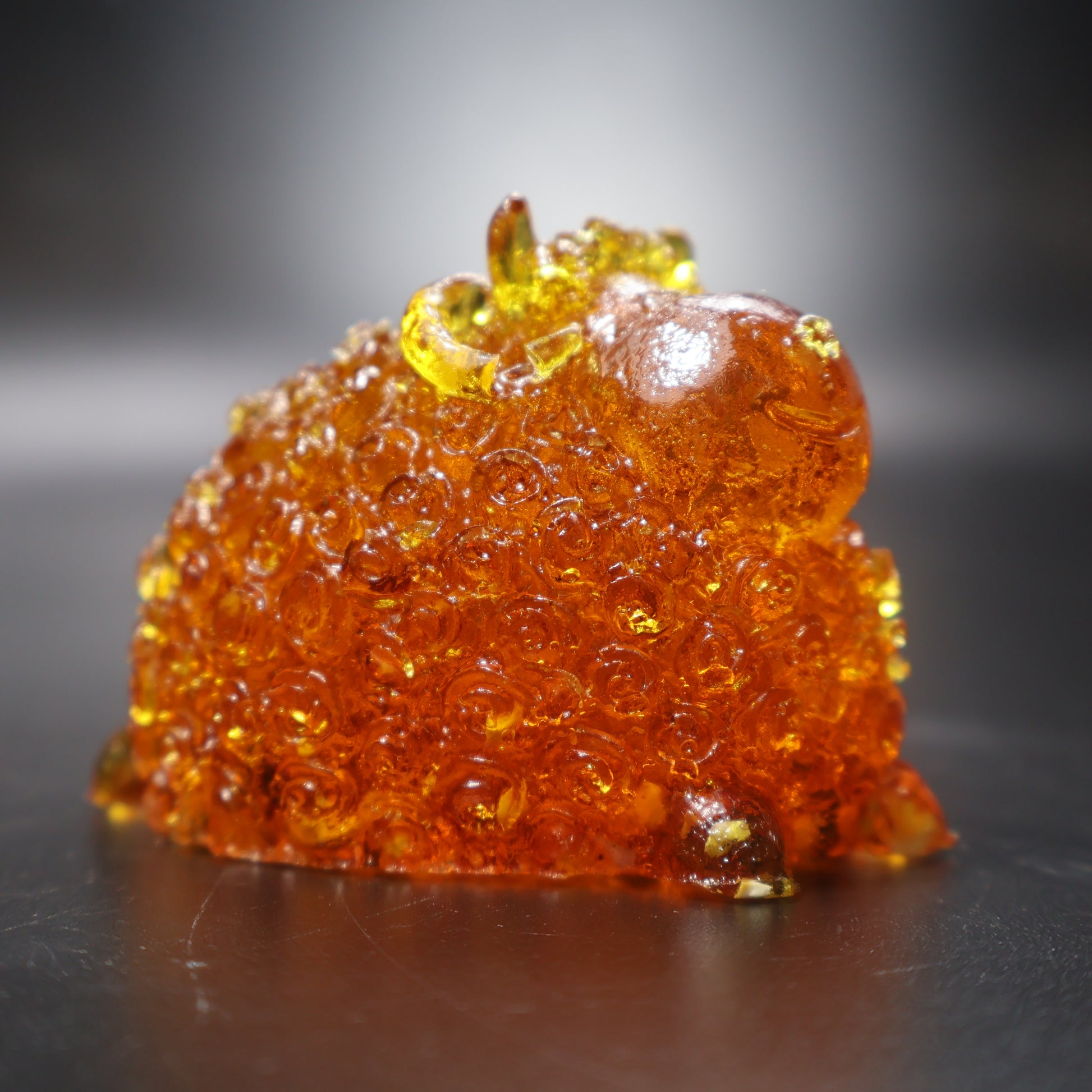 Baltic amber ram figurine luxury Christmas gift KIZIMA angle view