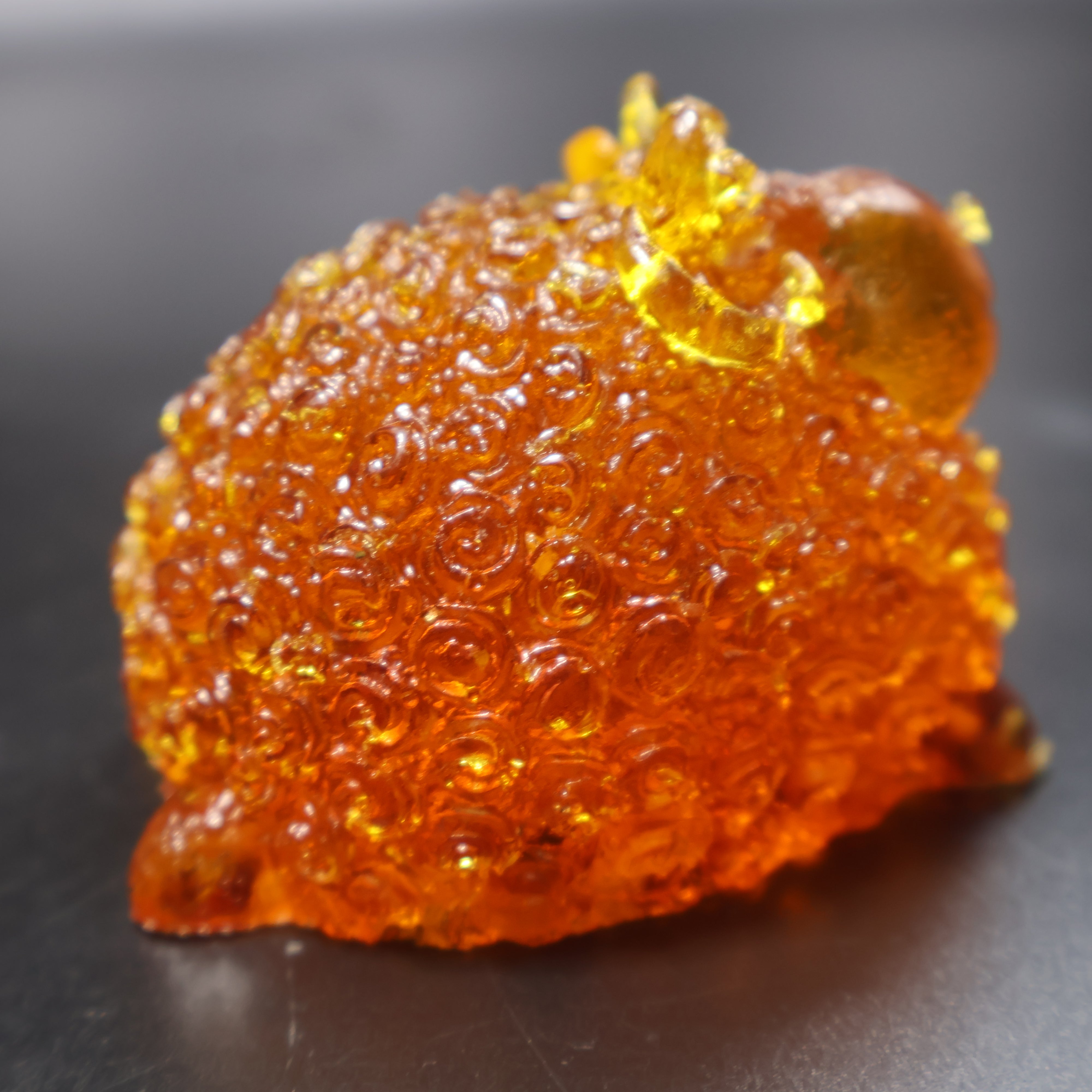Amber ram sculpture collectible gift for ram lovers made in USA