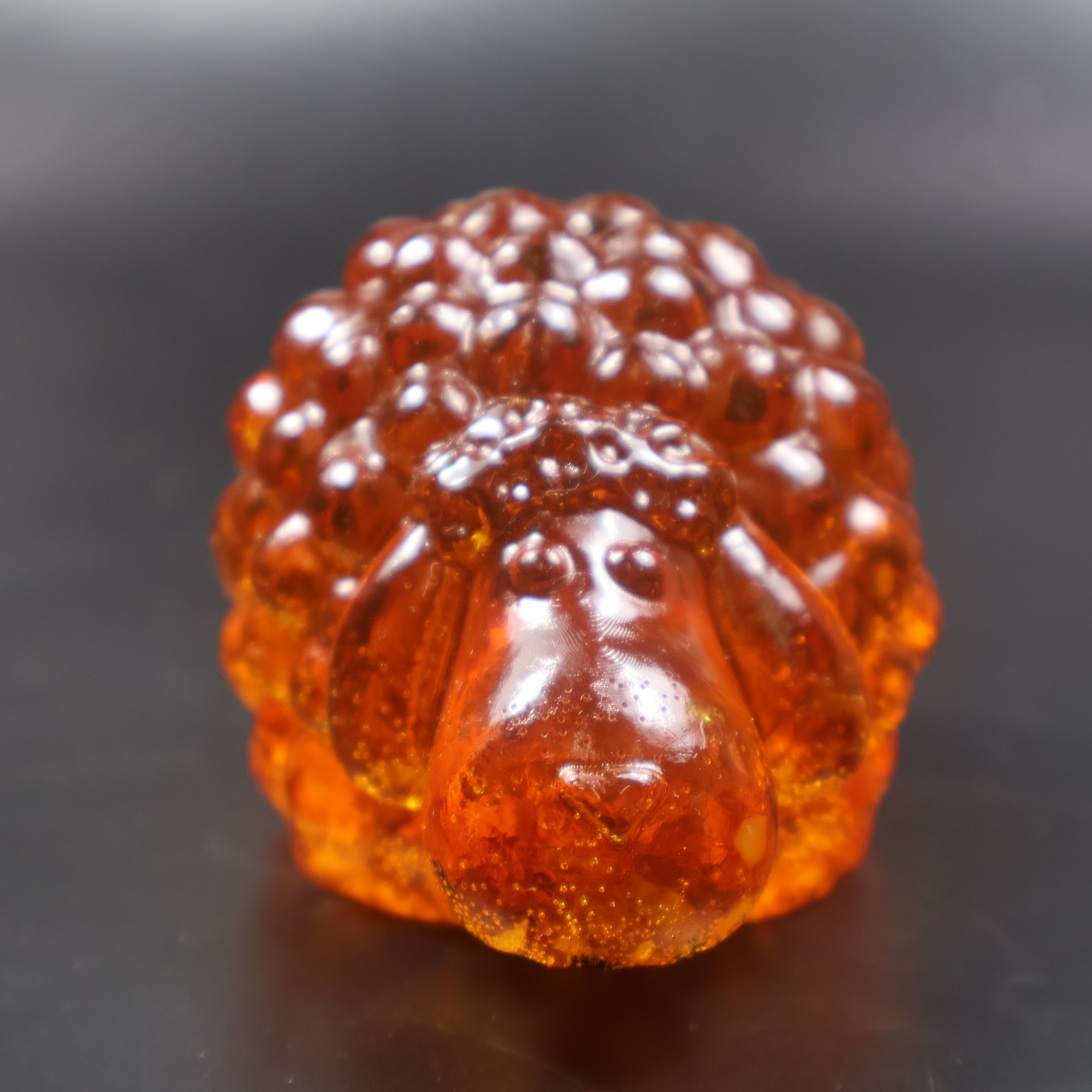 Amber sheep figurine collectible holiday decor made in USA