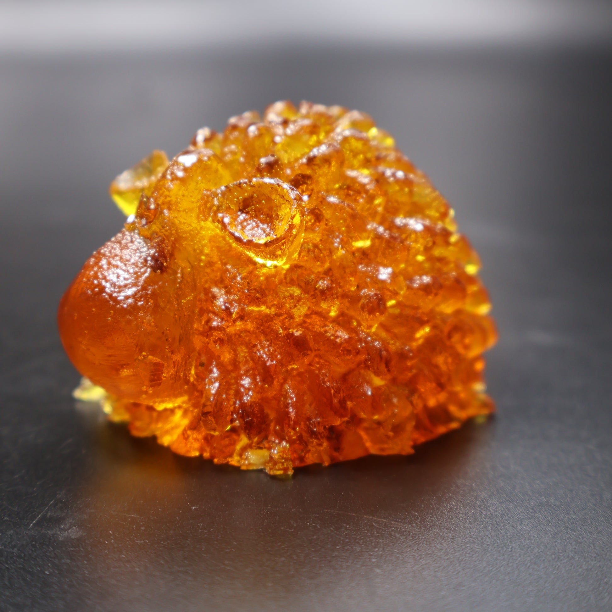 Handmade Baltic amber sheep figurine Christmas gift KIZIMA side view