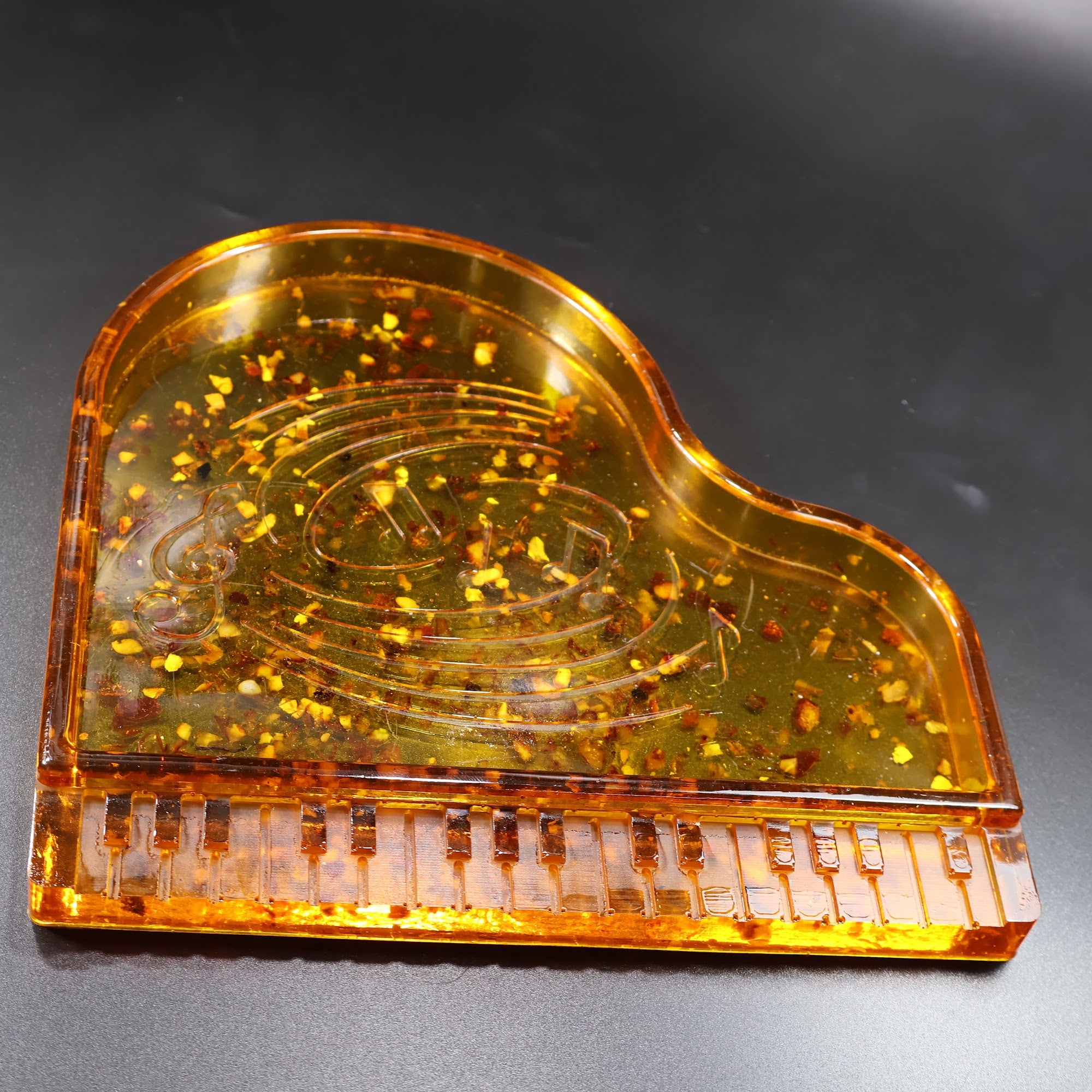 Genuine Baltic amber grand piano keepsake box music teacher gift KIZIMA