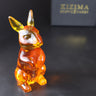 Handcrafted natural Baltic amber kangaroo figurine made in USA KIZIMA