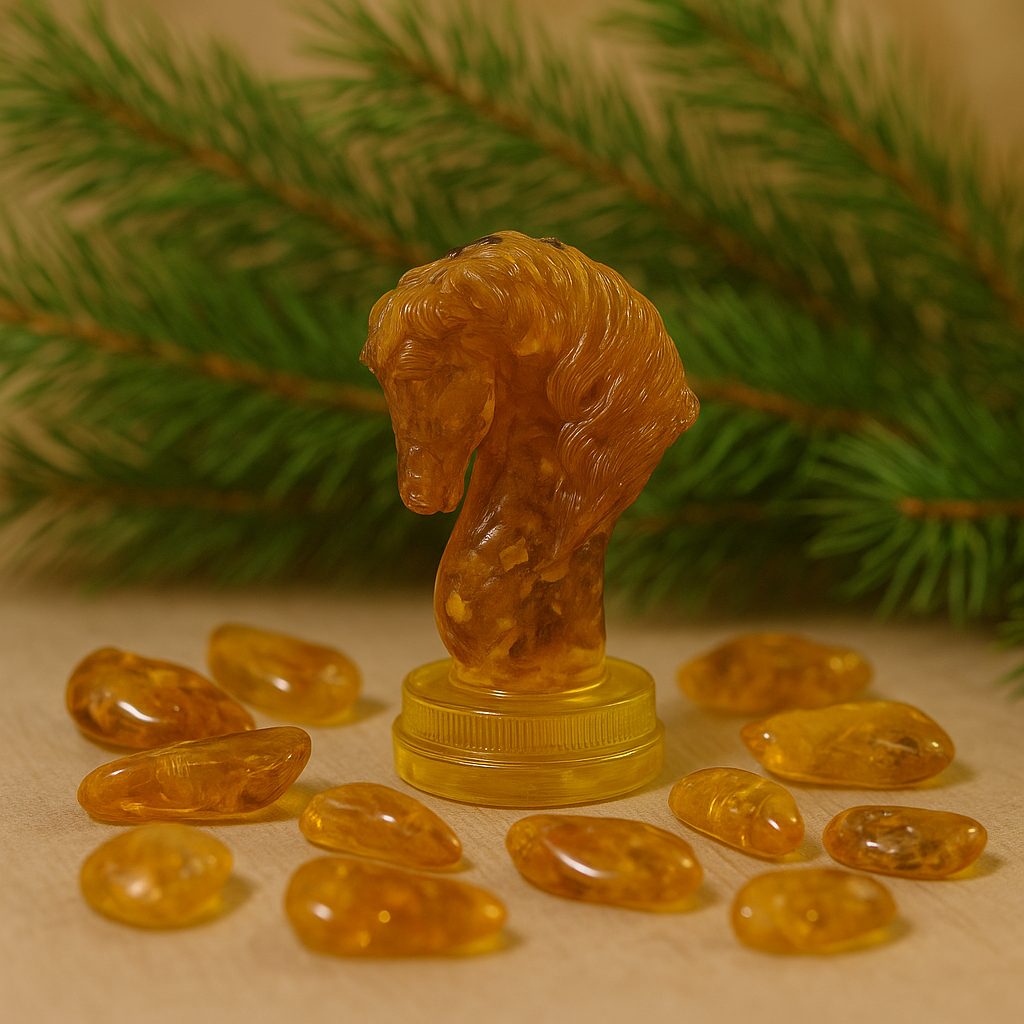 Amber Horse Figurine