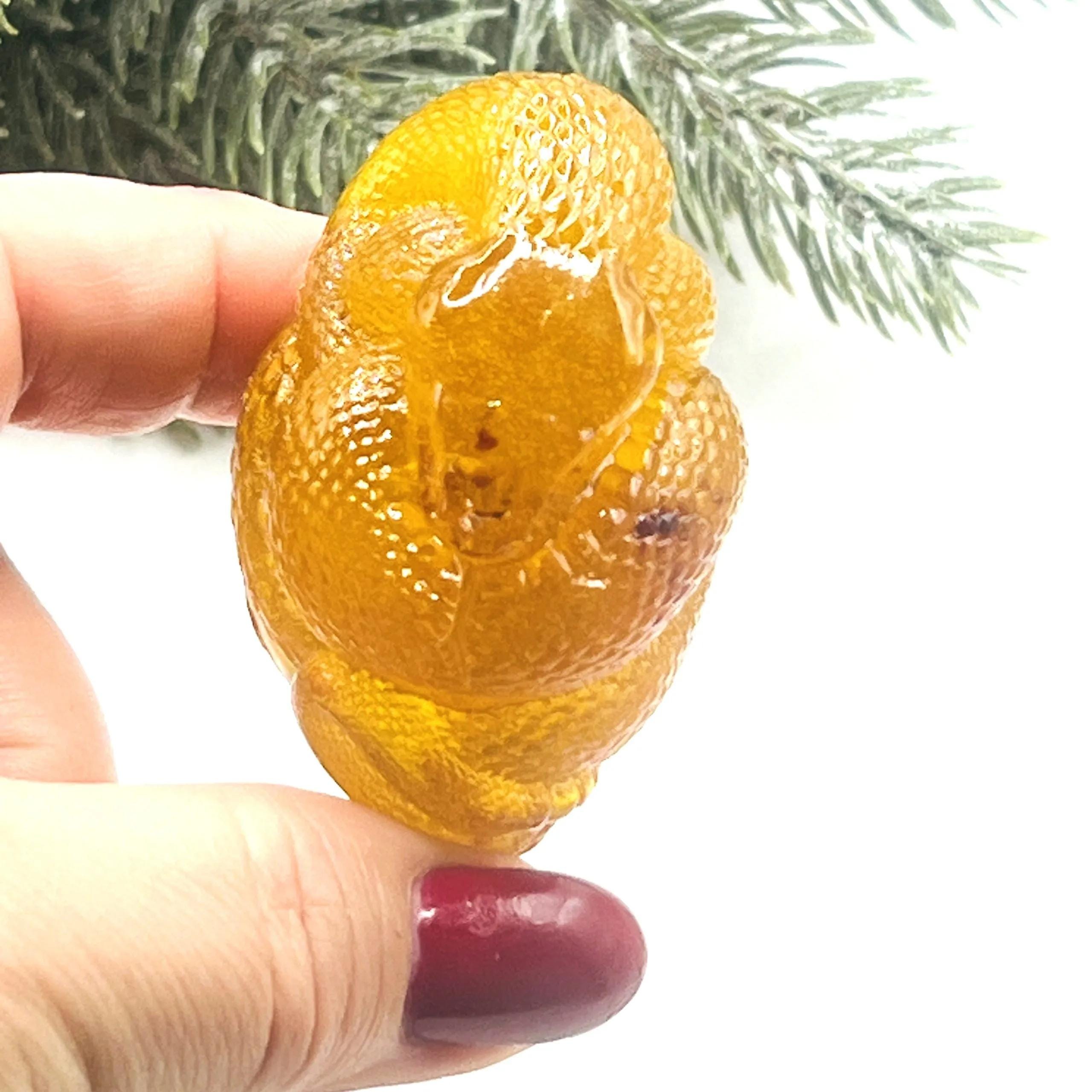 Made in USA – Snake Figurine | Amber Resin Decor