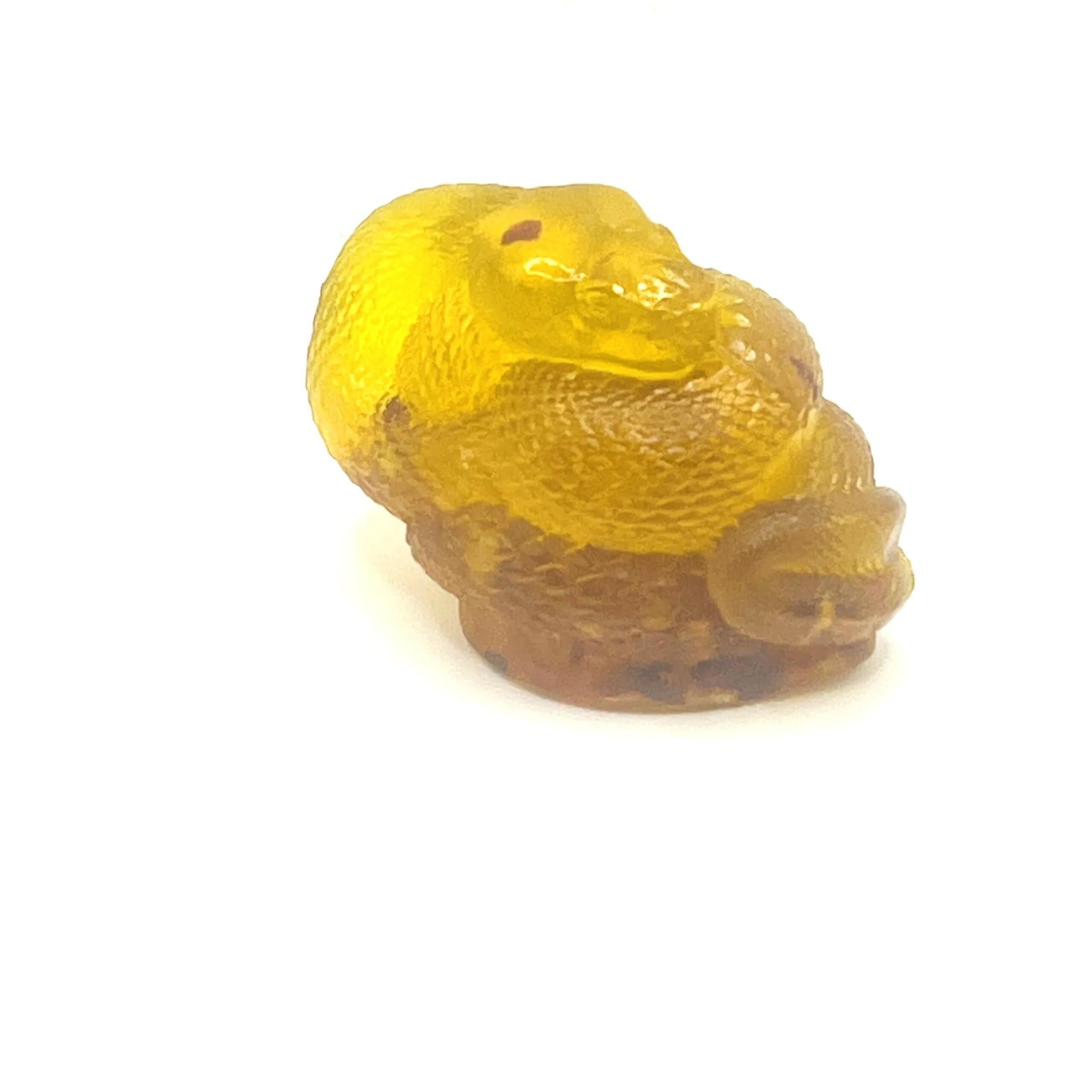 Made in USA – Snake Figurine | Amber Resin Decor