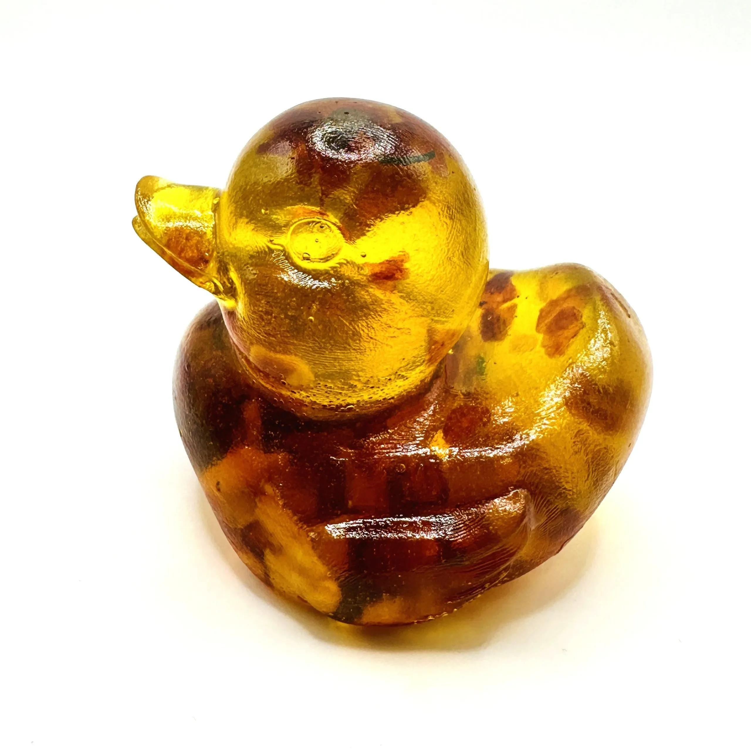 USA Handmade Figurine Souvenir Baltic amber Duck Handmade Statuette Duck Sculpture Home decor Souvenir Gift Unique Amber KIZIMA