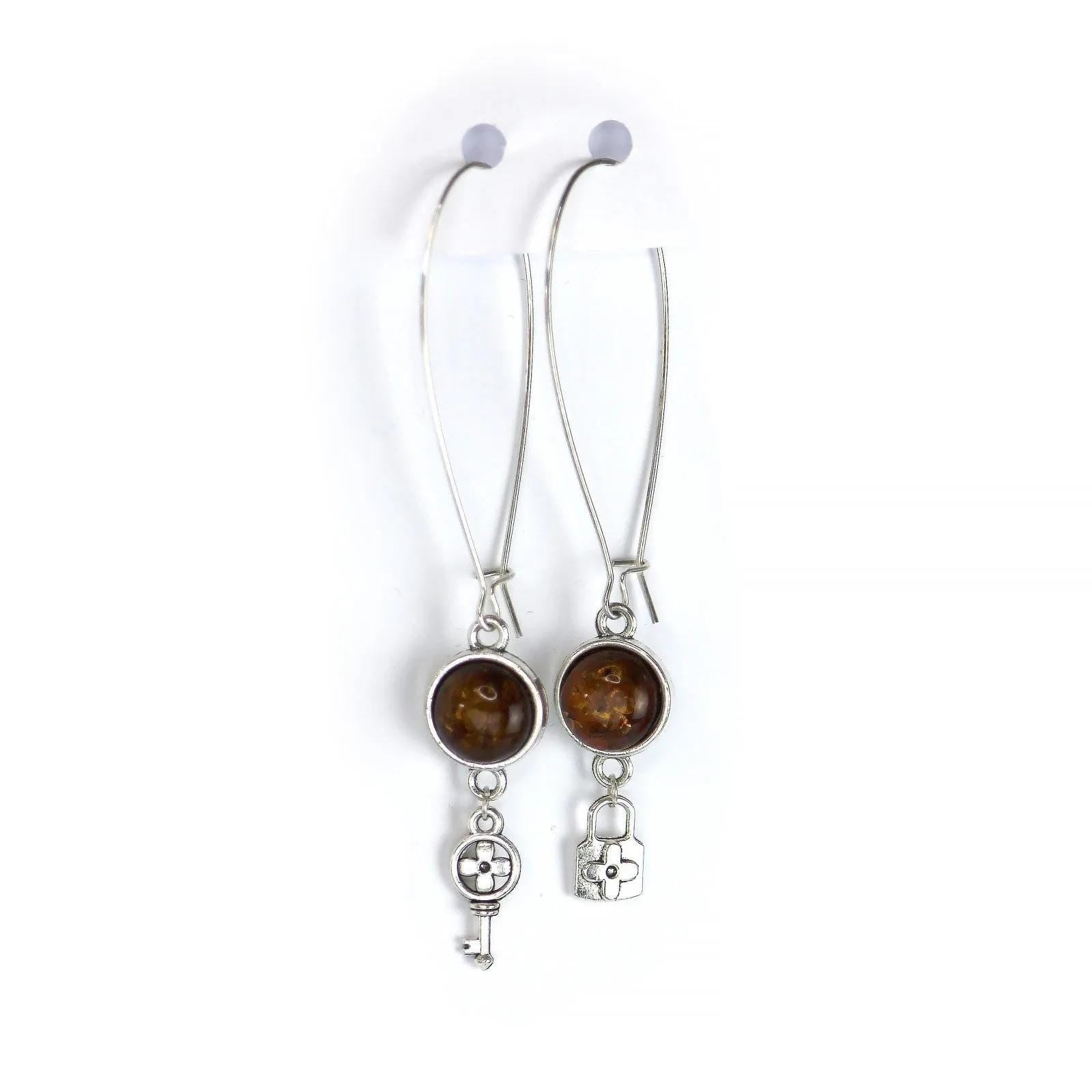 USA KIZIMA HANDMADE Jewelry Natural Baltic Amber Earrings