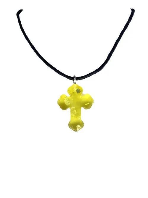 Handmade Elegant Natural Baltic Amber Cross - Handcrafted Orthodox Pendant - Religious Gift
