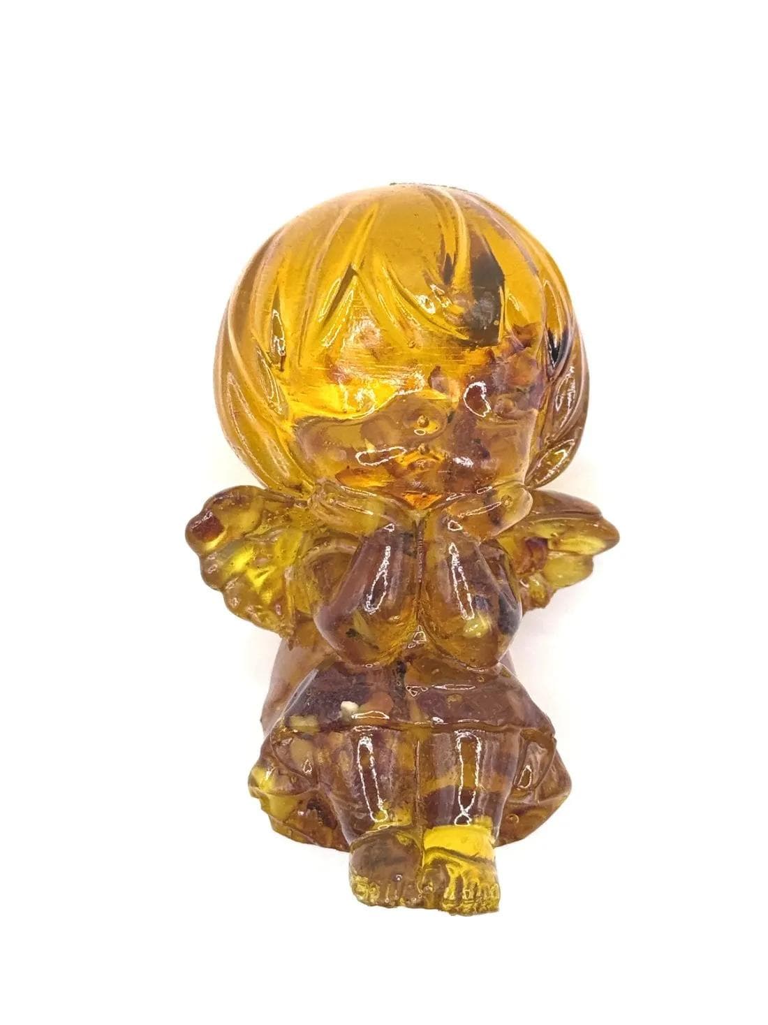 Figurine Angel Girl With Amber Easter Gift Handmade Home Decor USA KIZIMA