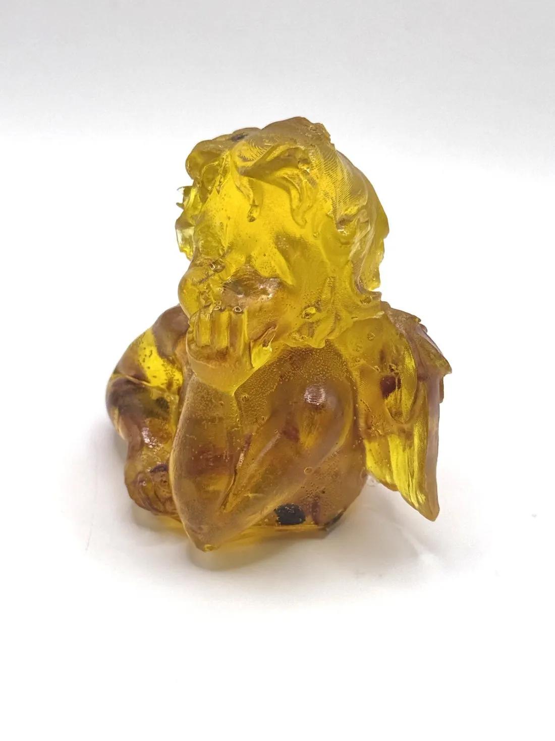Angel Boy Decor Figurine Amber Gift Made in USA  KIZIMA