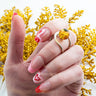 Handmade natural Baltic amber ball pattern ring by KIZIMA® — amber jewelry, made in USA