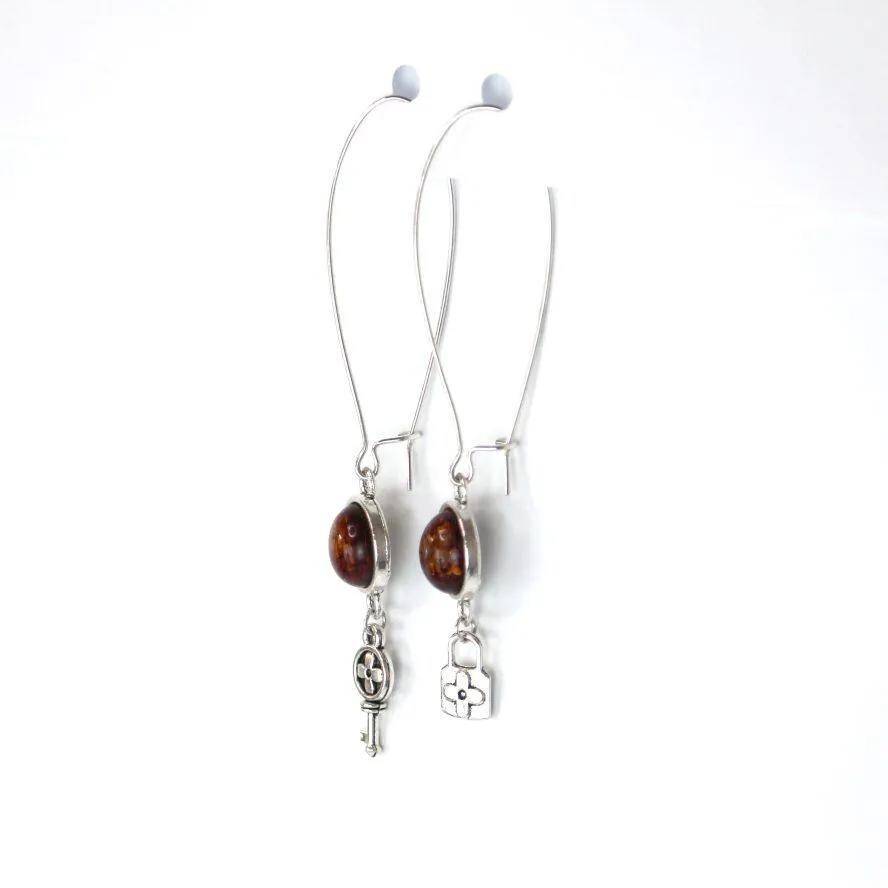 USA KIZIMA HANDMADE Jewelry Natural Baltic Amber Earrings