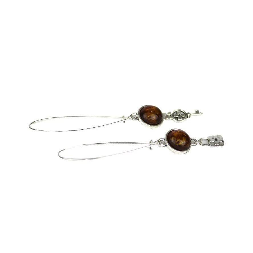 USA KIZIMA HANDMADE Jewelry Natural Baltic Amber Earrings