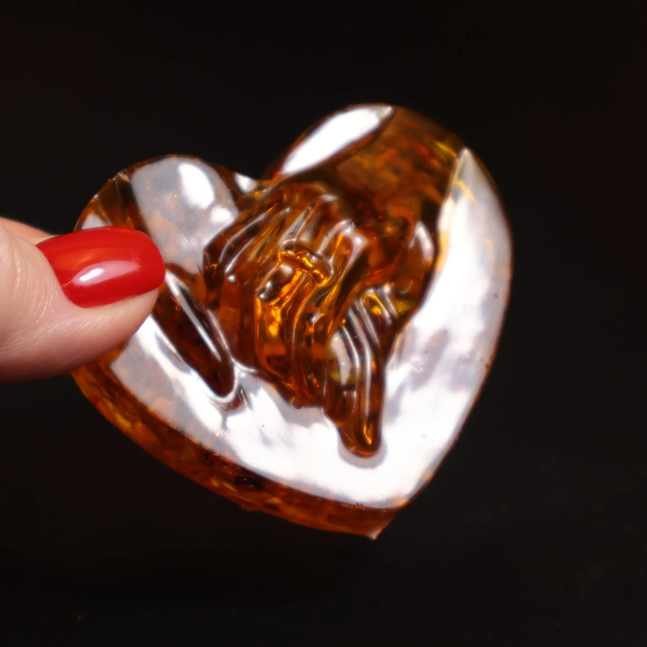 Made in USA Baltic Amber Heart by KIZIMA | Unique Gift Box