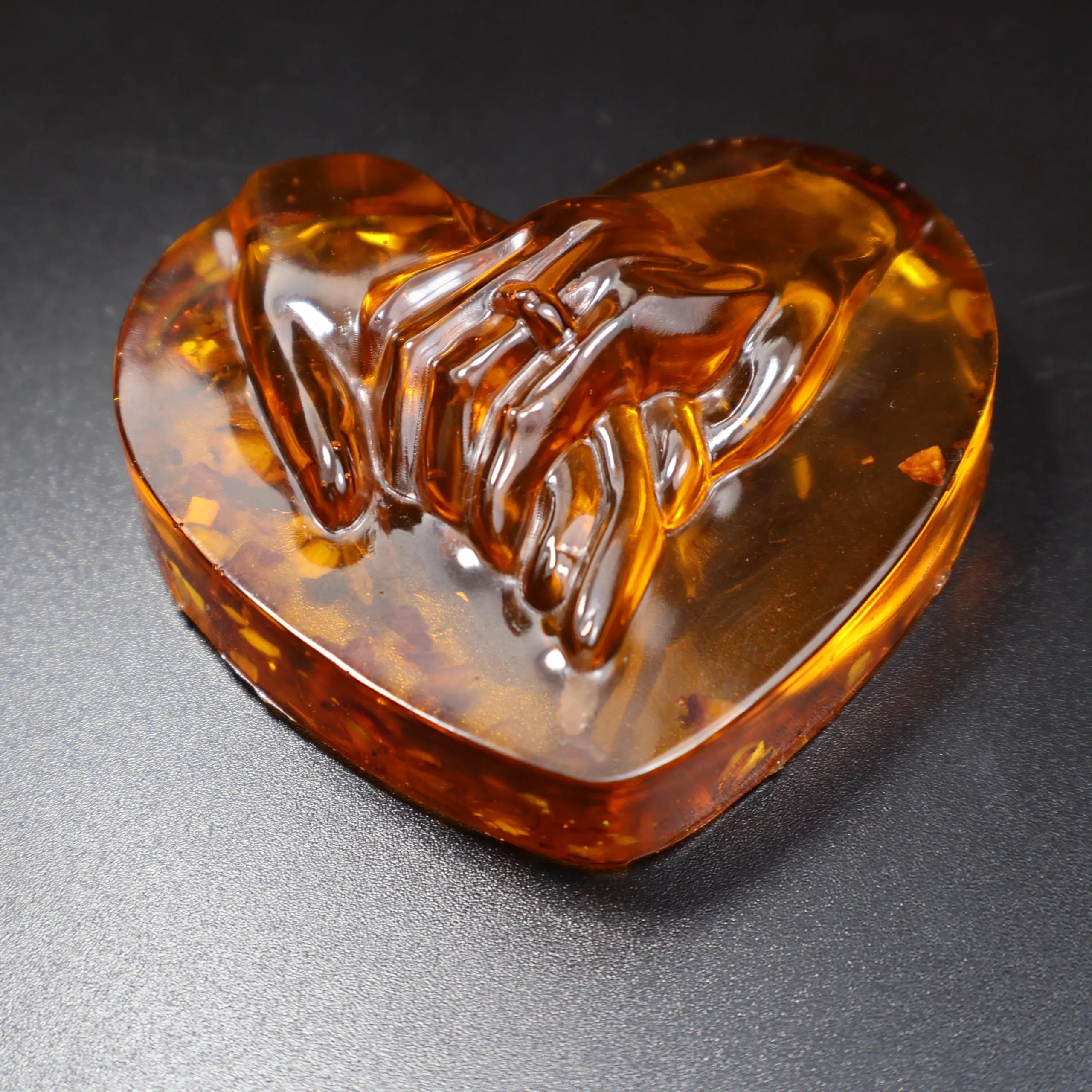 Made in USA Baltic Amber Heart by KIZIMA | Unique Gift Box