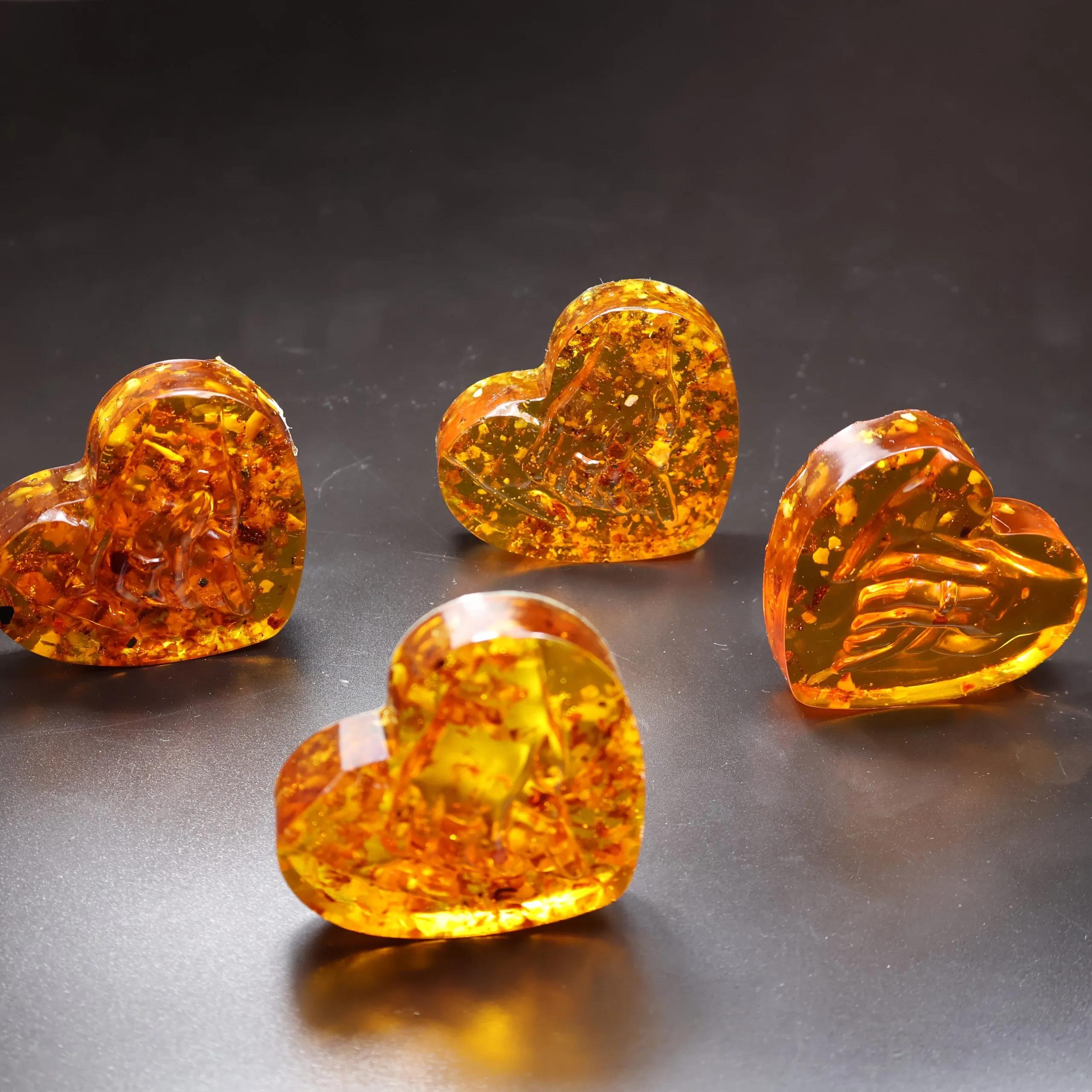 Made in USA Baltic Amber Heart by KIZIMA | Unique Gift Box
