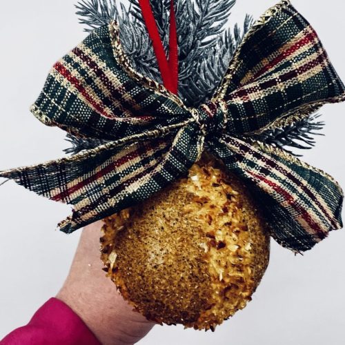 USA Handmade Ball Christmas Tree Ornaments Baltic Amber Magical Decor KIZIMA