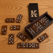 KIZIMA Luxury Baltic Amber Domino Set, Handmade in USA, Double 6 Tiles with Professional Gift Box