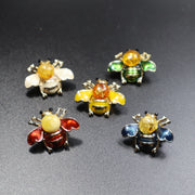 Made in USA genuine natural Baltic amber bee brooch by KIZIMA