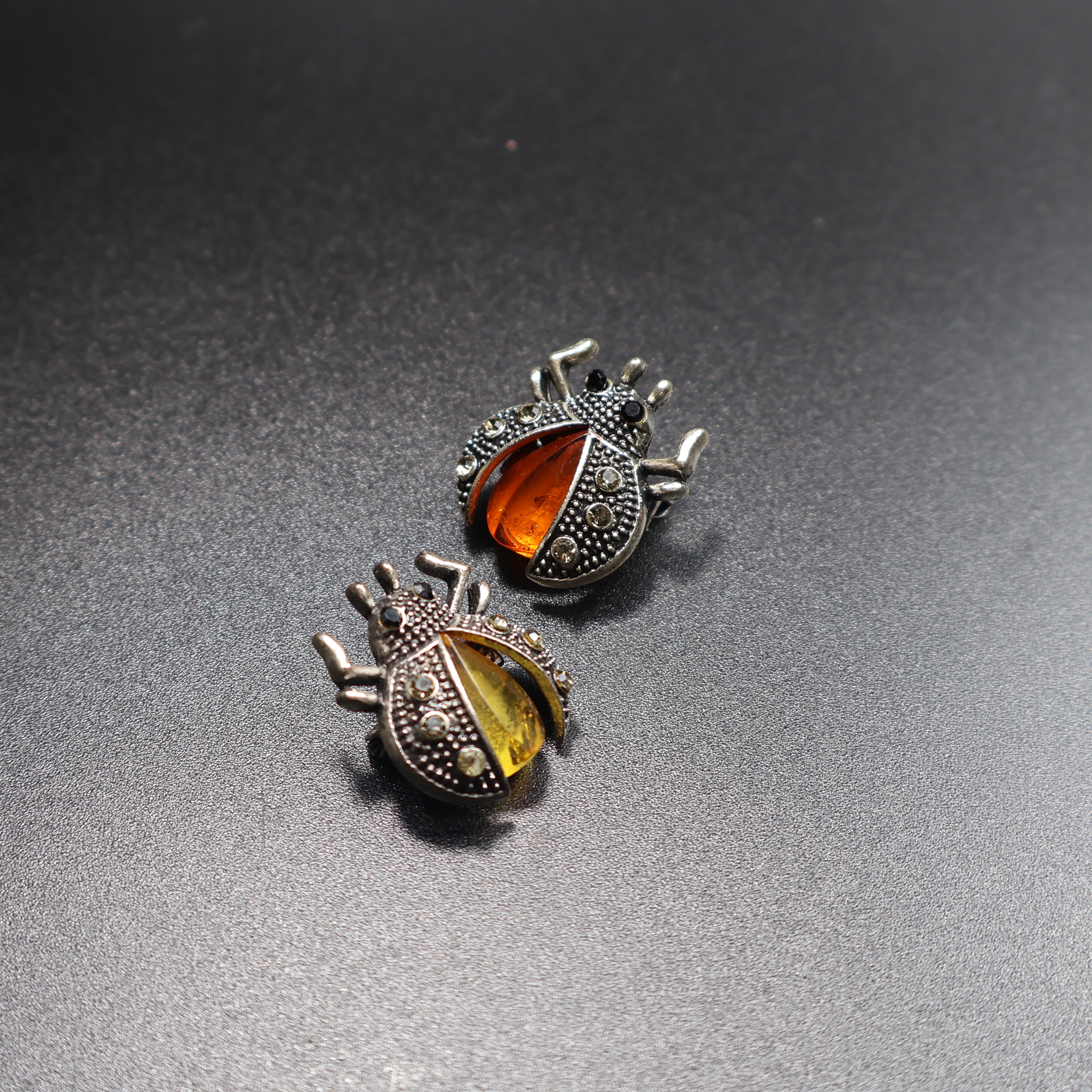 Made in USA amber beetle brooch KIZIMA nature-lover gift