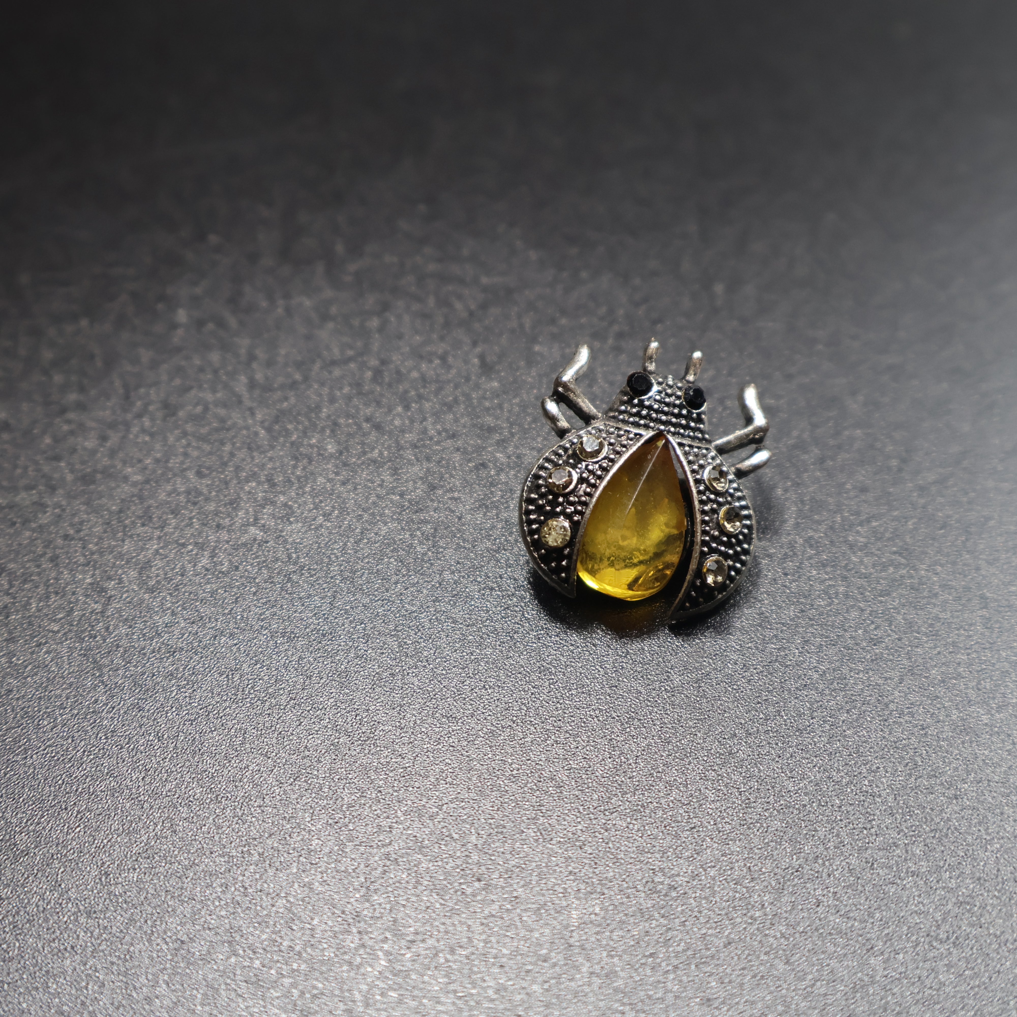 Made in USA genuine natural Baltic amber beetle brooch by KIZIMA