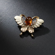 Made in USA genuine natural Baltic amber butterfly brooch by KIZIMA