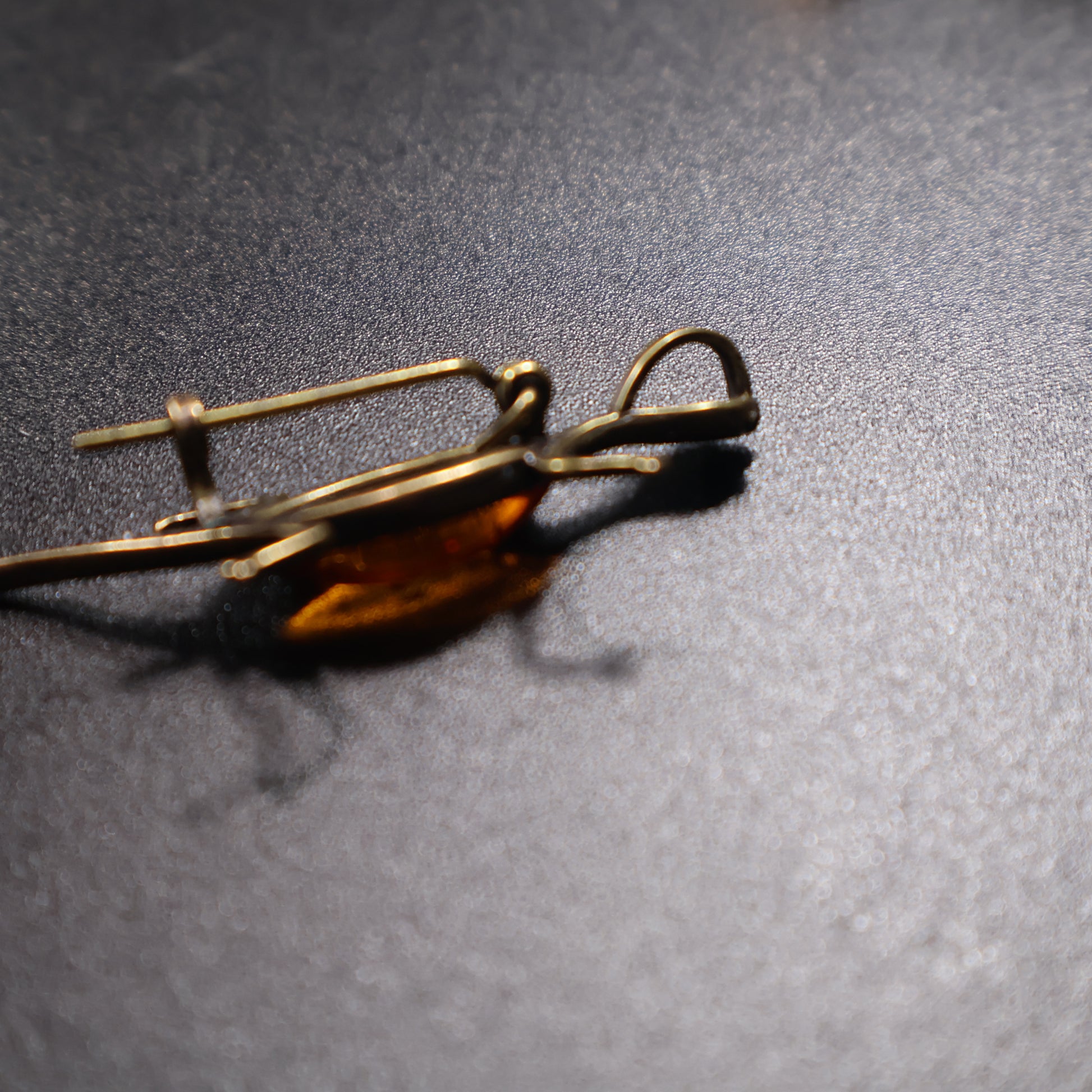 Made in USA amber lizard brooch KIZIMA nature lover gift