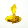 Baltic amber cobra snake figurine, handmade by KIZIMA New York