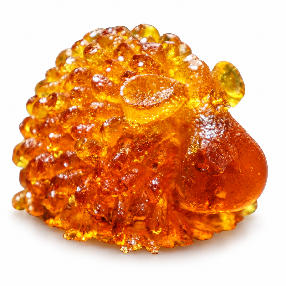 Genuine Baltic amber compact sheep figurine on a white background, Lunar New Year 2027 gift handcrafted by KIZIMA®