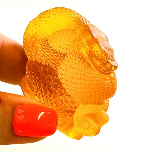Baltic amber snake figurine, Chinese zodiac, handmade by KIZIMA New York