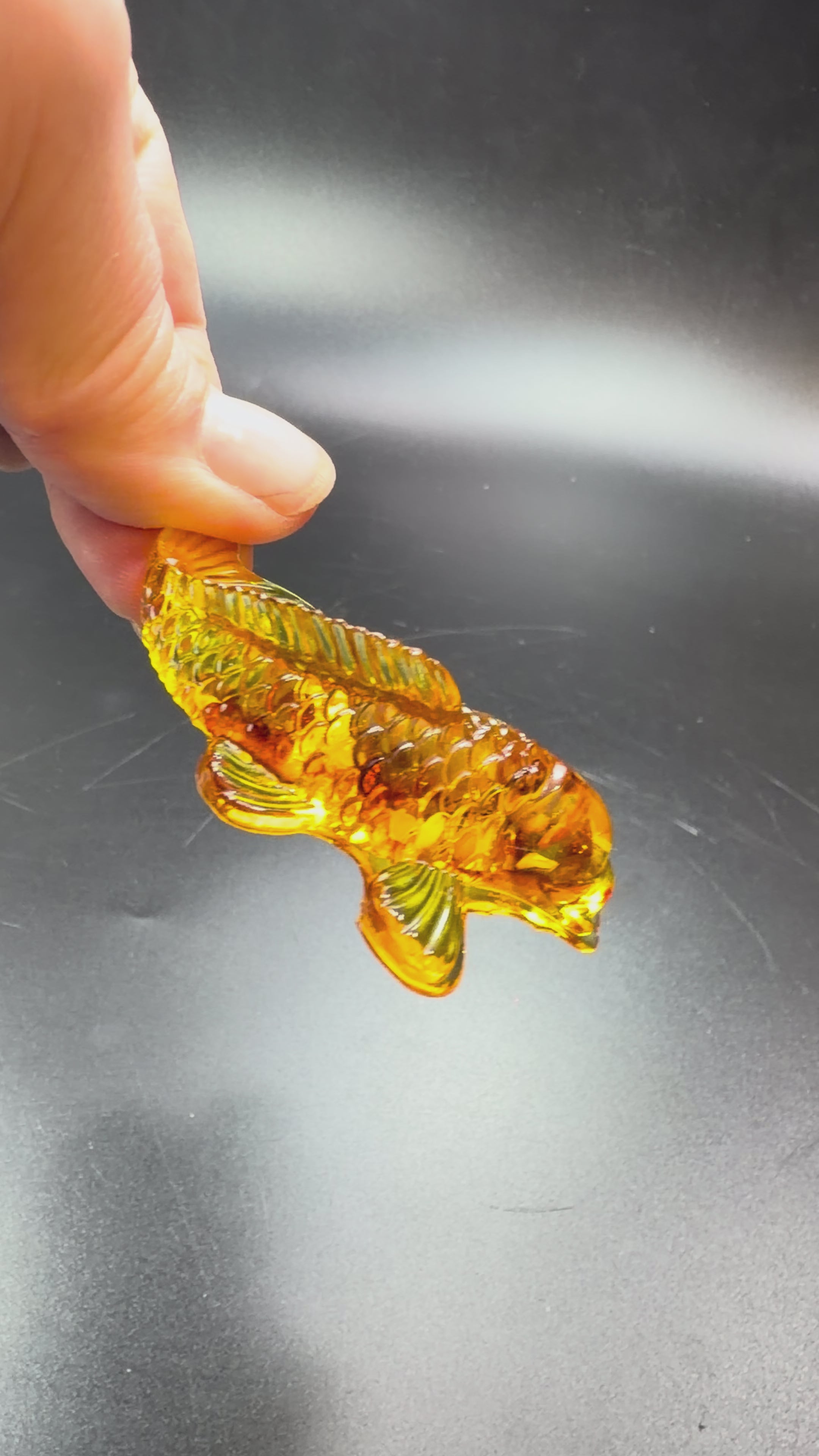 Load video: Made in USA Fish Talisman